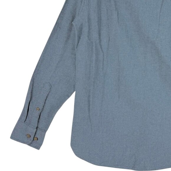 Mutual Weave Men's Long Sleeve Flap Pockets Collared Blue Shirt Size Small NWT - Picture 6 of 10